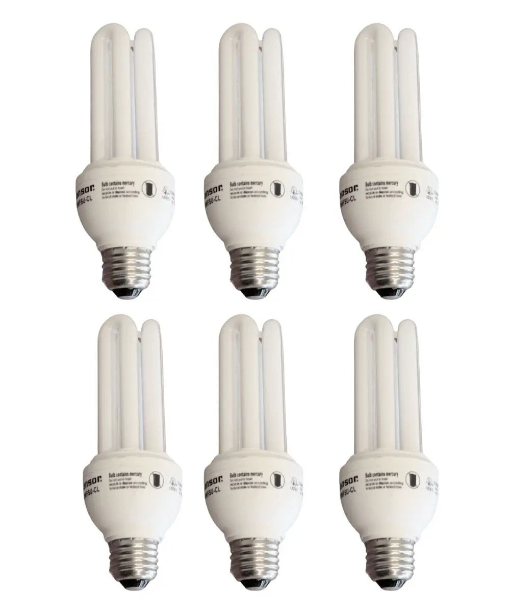 CFL Light Bulb | Full Spectrum | 18 Watt | Standard Base Set Of 6