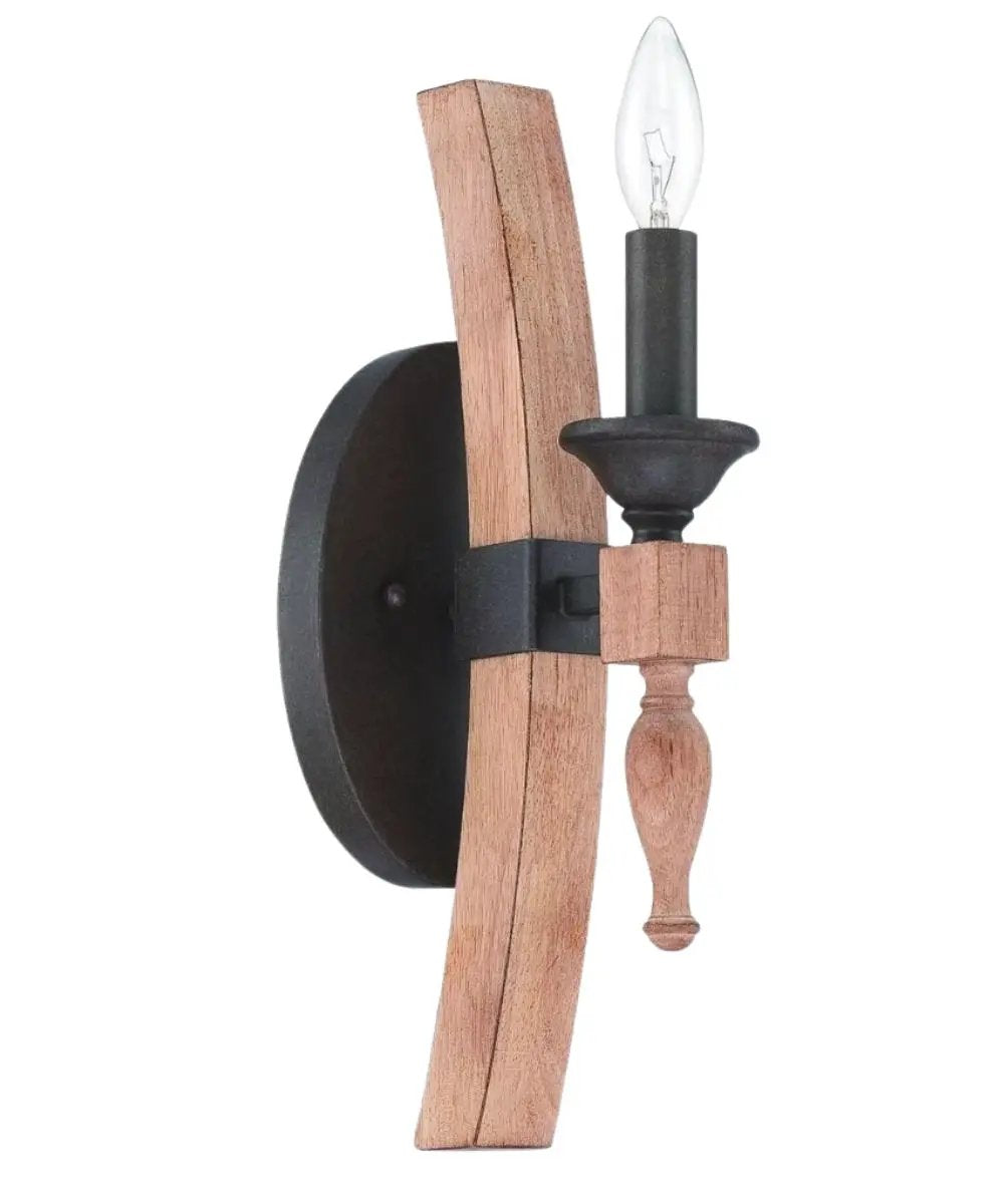 Wall Sconce | 1 Light | Aged Bronze Finish | 5 Inch Width