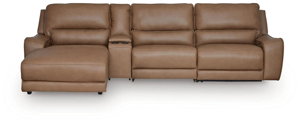 DeepWakes Power Reclining Sectional | Chaise Included | Ultra-Stylish Design | 130 Inch Length