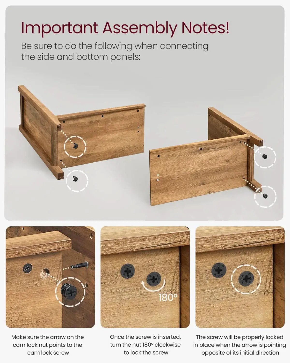 Rustic Walnut Buffet Cabinet With Adjustable Shelves from PriceLows™