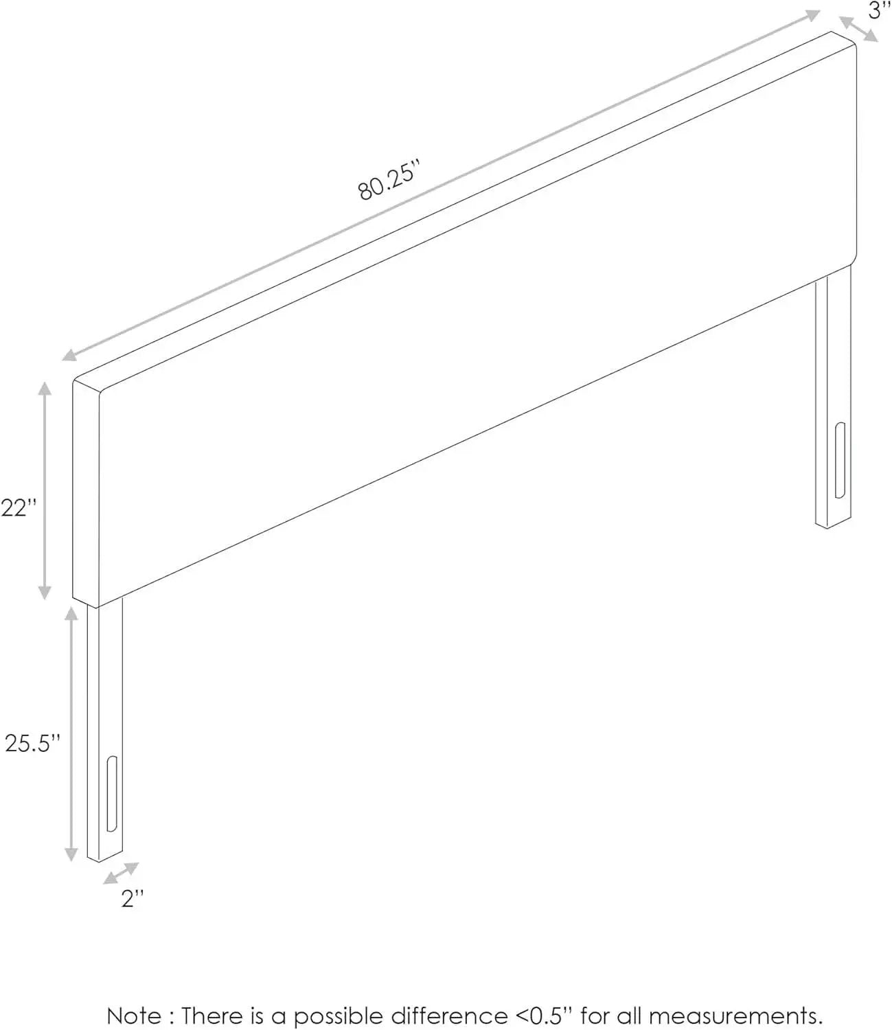 Stylish King Size Headboard in Fog Color Design from PriceLows™