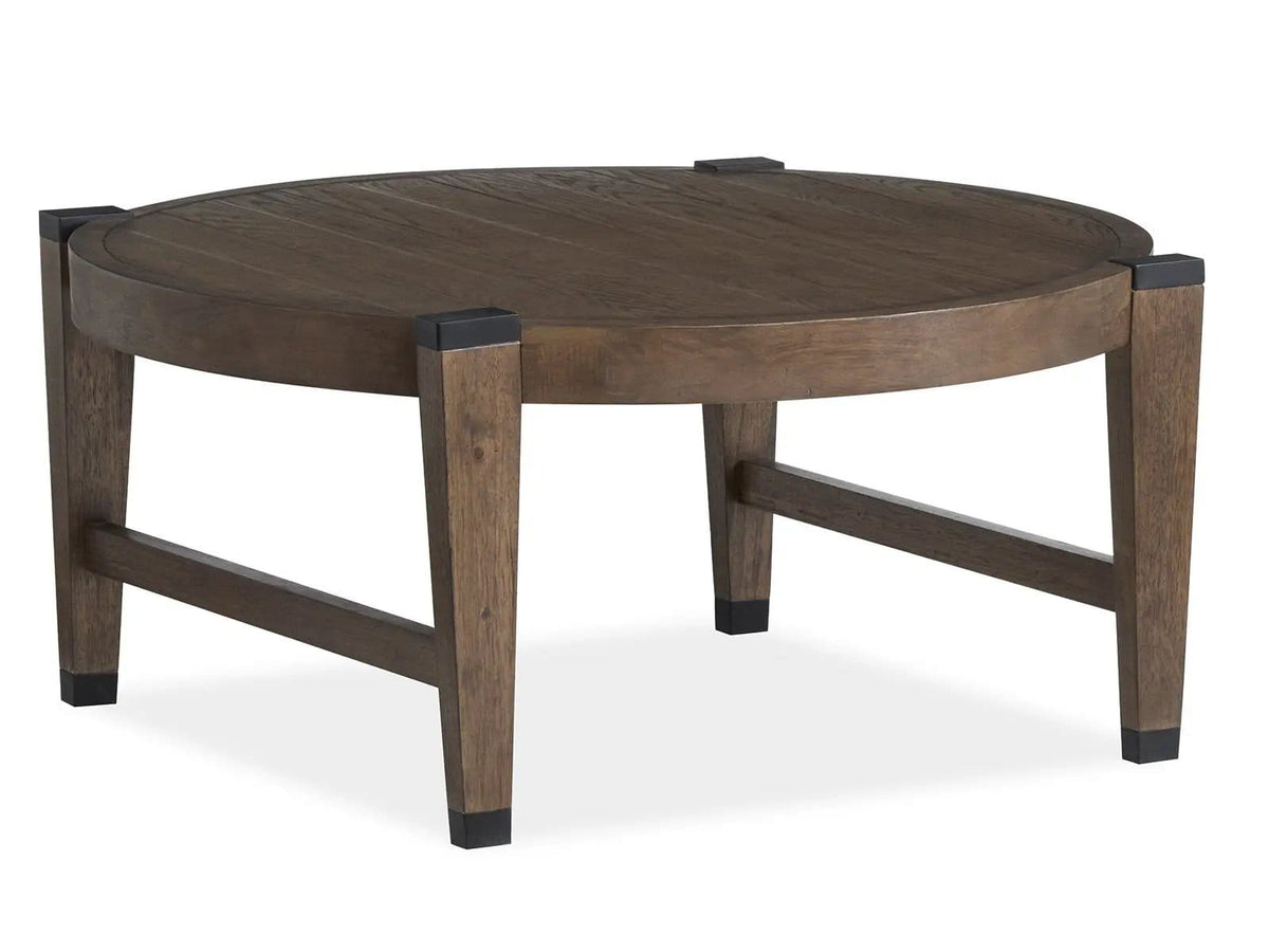Kaysen Round Table | 2 Pieces | Oak Veneer | Living Room