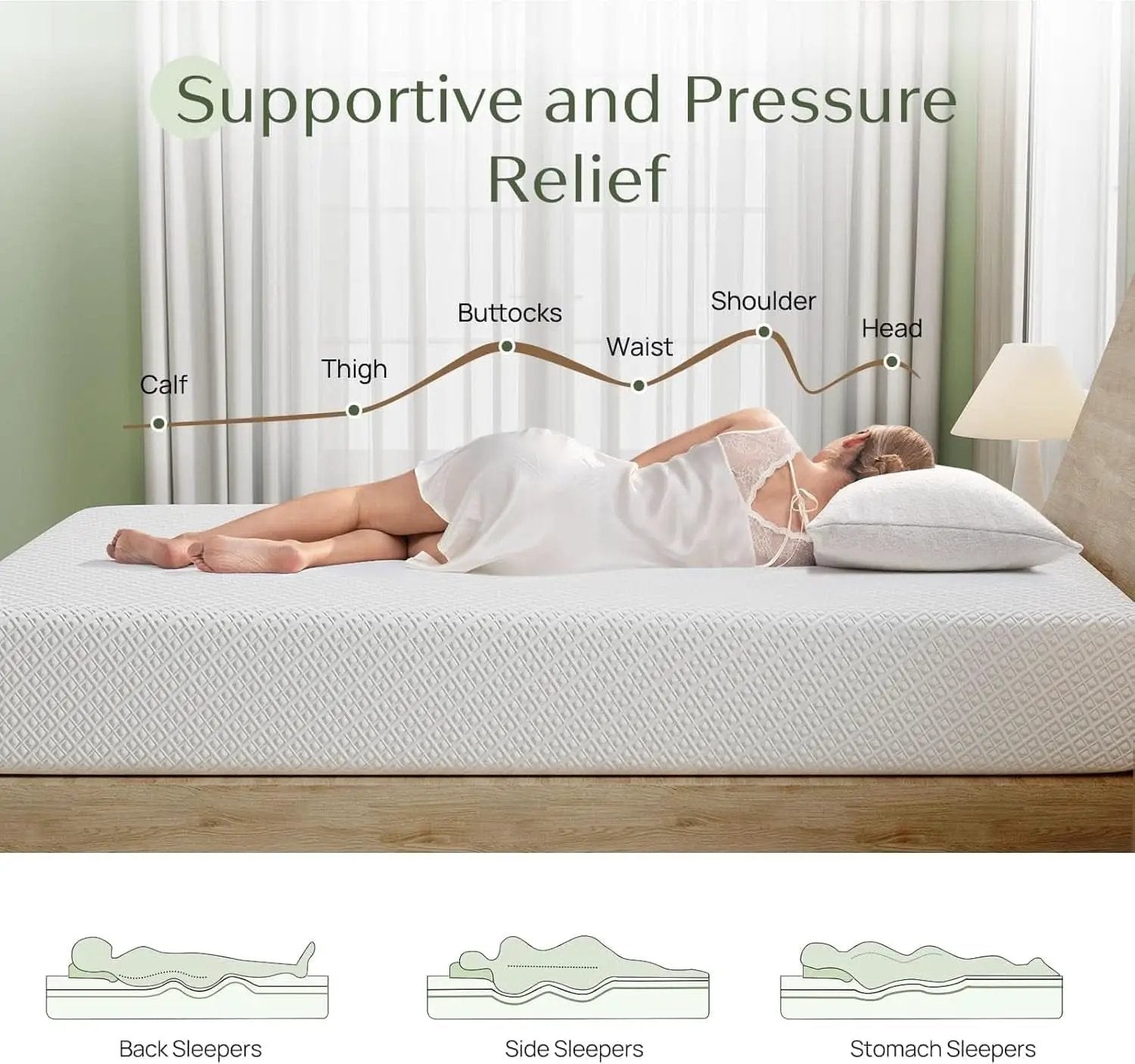 Twin TenInch Gel Memory Foam Mattress Certi PUR Certified from PriceLows™
