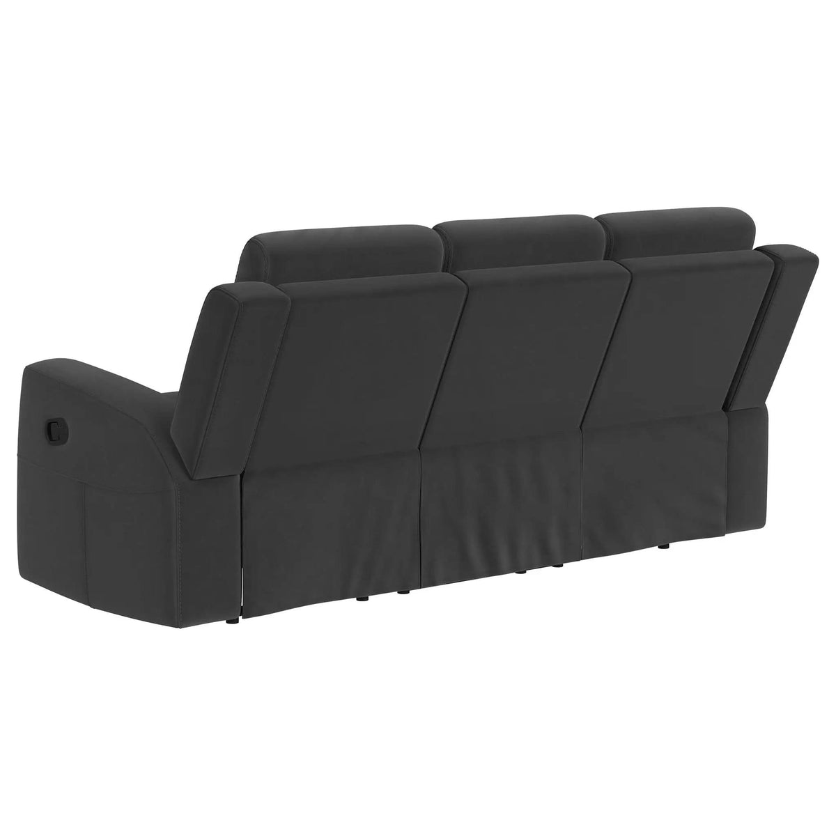 Brentwood 2-piece Upholstered Reclining Sofa Set | 2-Piece Set | Living Room Furniture | Charcoal