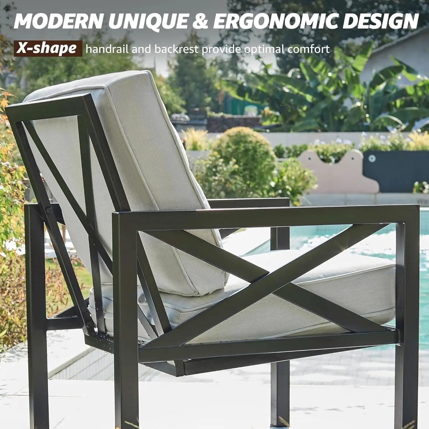 4 Piece Outdoor Metal Patio Set With 5.5 Inch Cushions And Coffee Table from PriceLows™