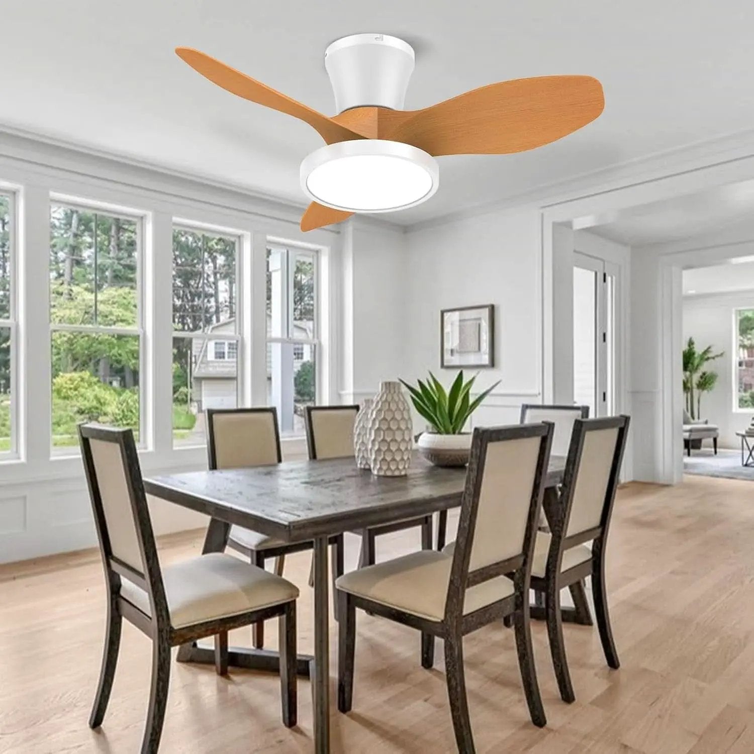 Quiet 32 Inch Ceiling Fan With LED Light Energy Efficient from PriceLows™