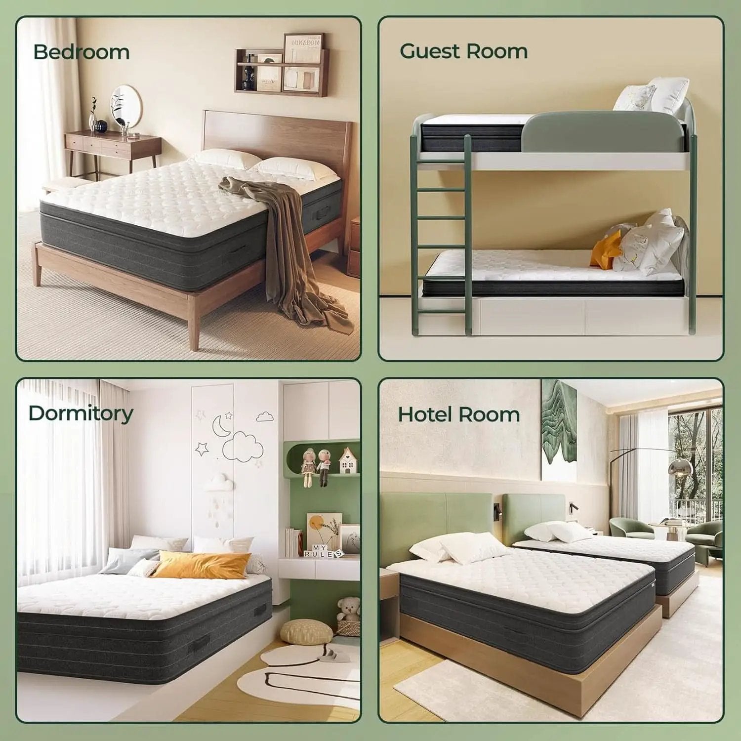 Queen Size 12 Inch Ultra Cooling Hybrid Sleep Technology Mattress from PriceLows™