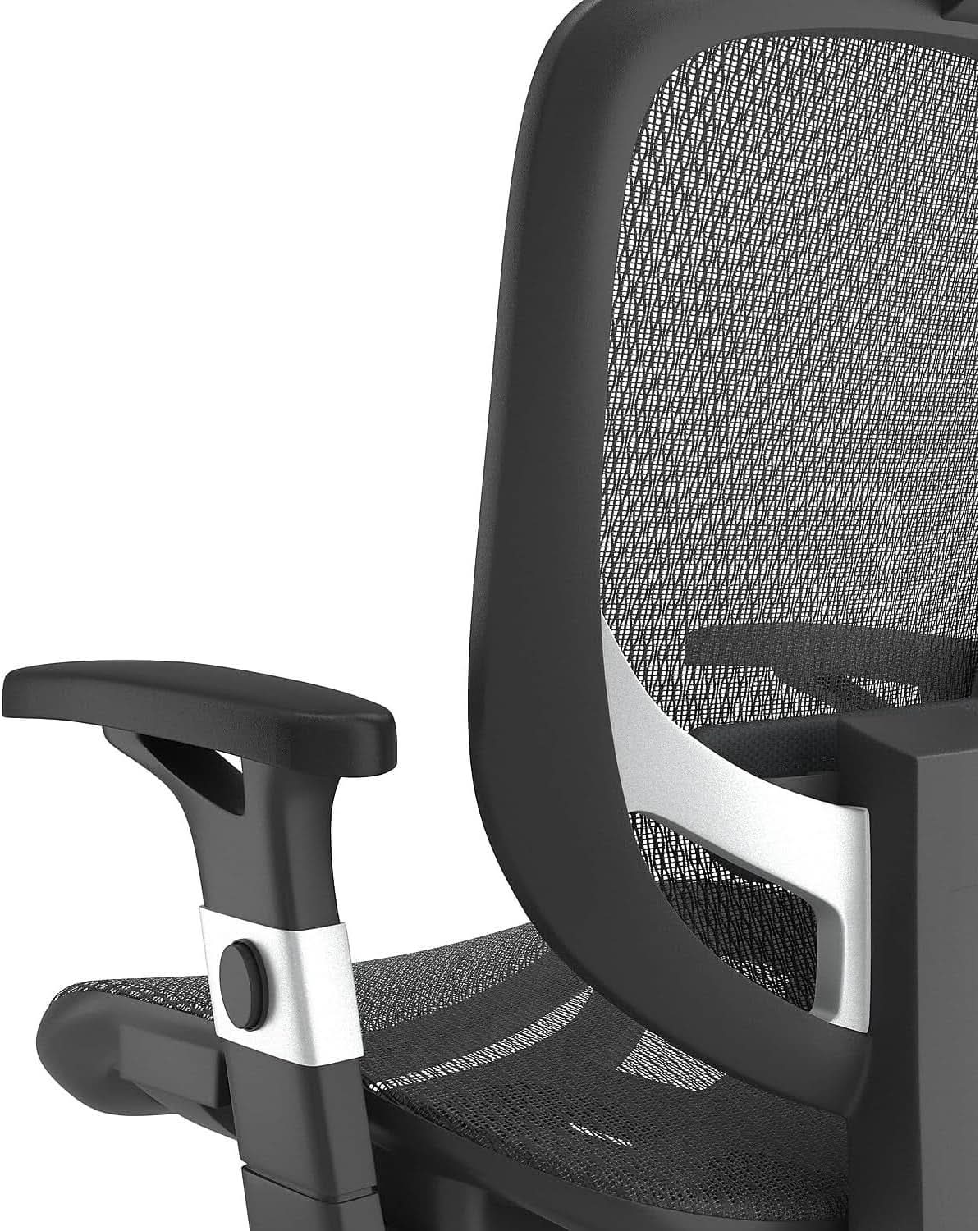 Hyken Ergonomic Mesh Swivel Task Chair Adjustable Black Office Chair from PriceLows™