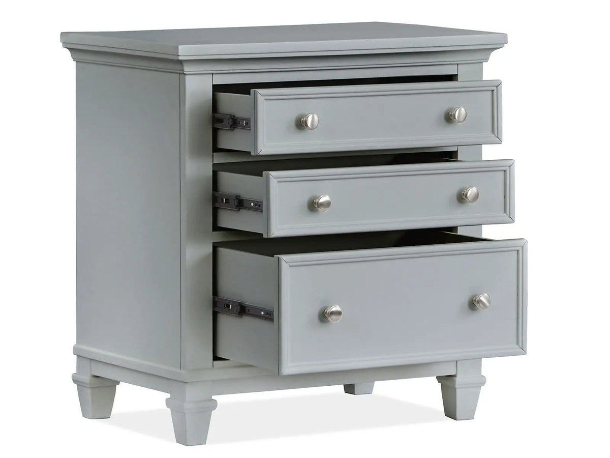 Charleston Drawer Nightstand Nightstands w/ Charging Station | 2 Pieces | Bedroom Furniture | Bedroom