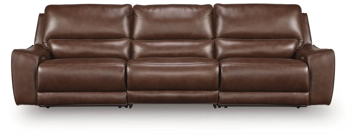 DeepWakes Power Reclining Sectional | Chaise Included | Ultra-Stylish Design | 130 Inch Length
