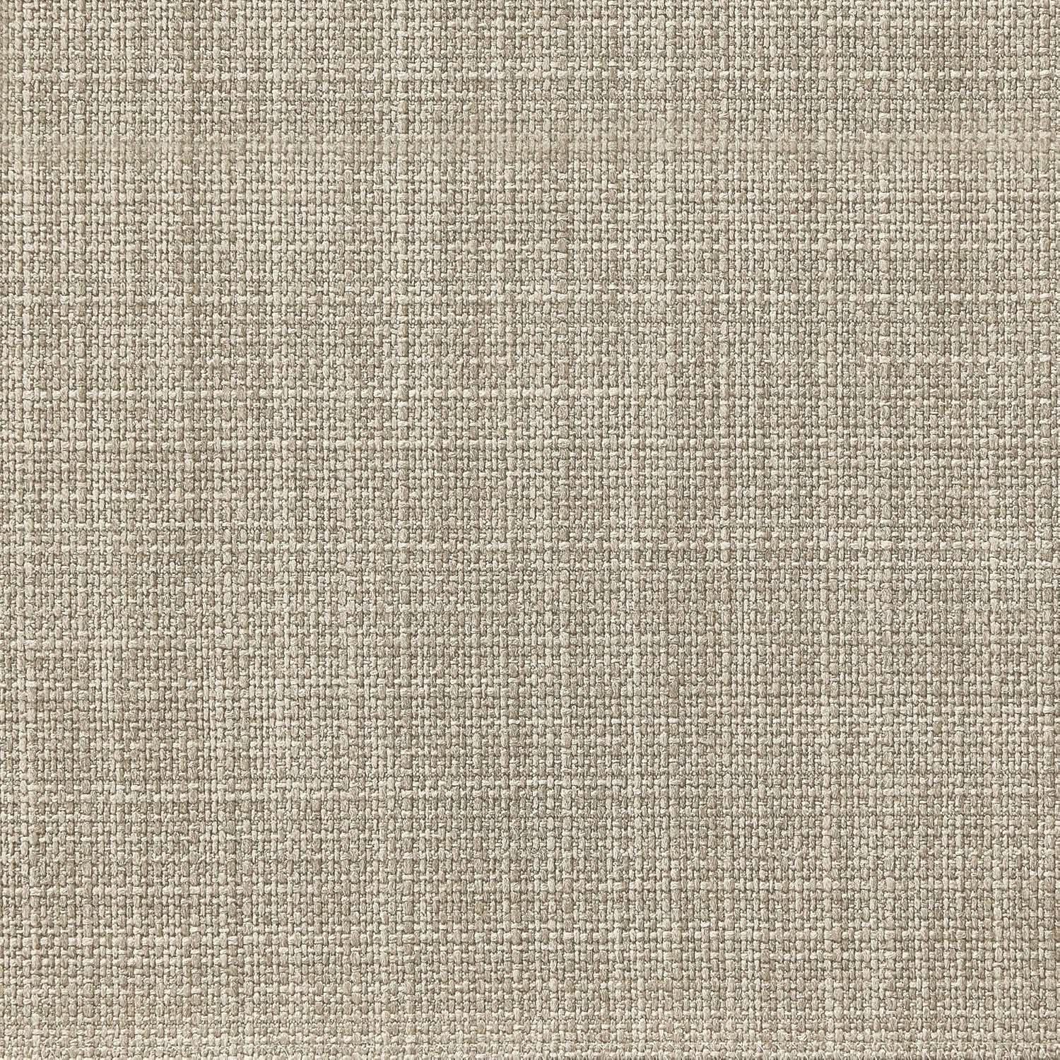 Beige Linen Round Storage Ottoman Featuring Tufting from PriceLows™