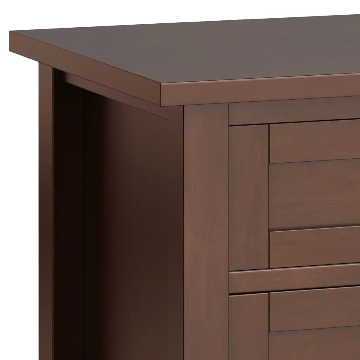 Warm Shaker Bedside Table | Handcrafted Solid Wood | NC Lacquer Finish | Multipurpose Design