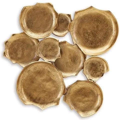 Gageton Wall Decor | 20 x 2.5 x 19.5 in | Metal | Antique Gold Finish