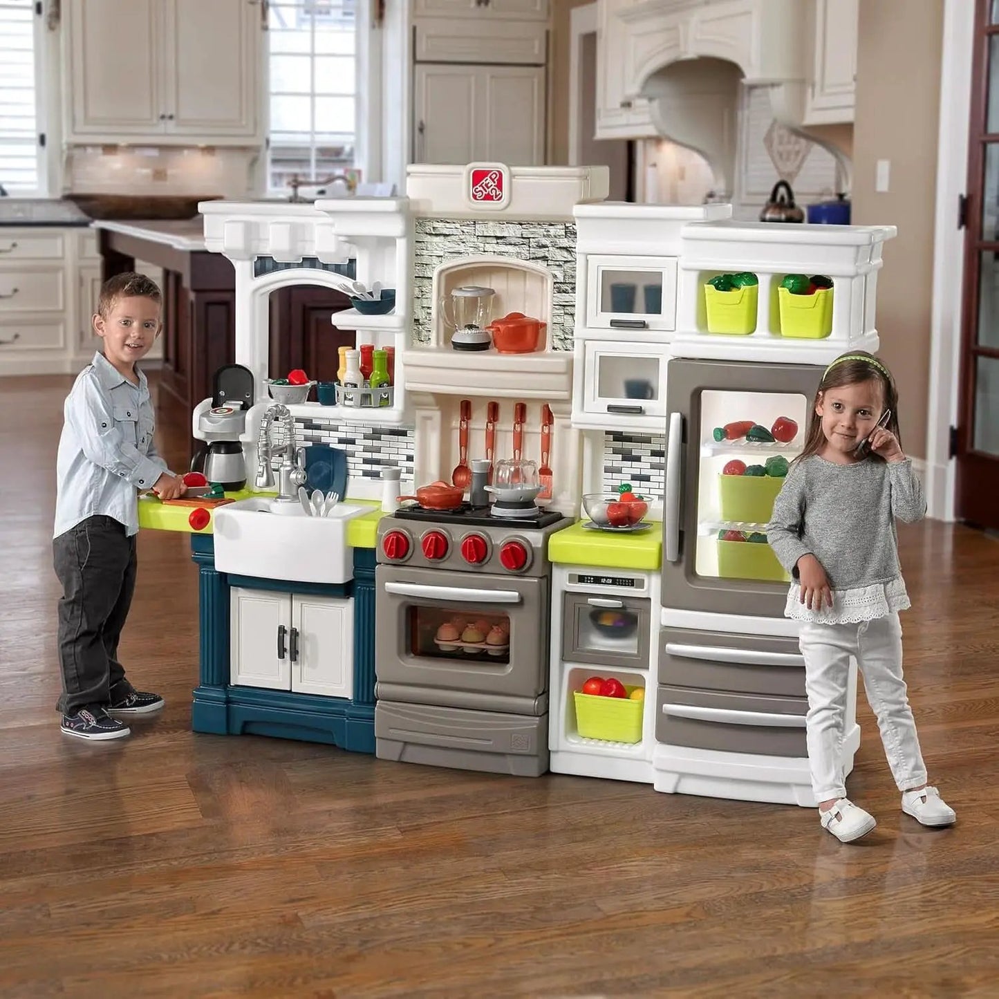 Durable Plastic Kids Kitchen Playset Bright Lights from PriceLows™