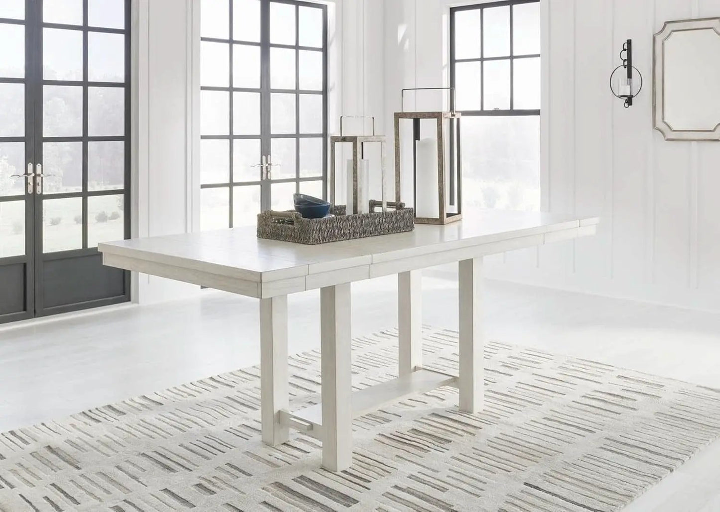 Robbinsdale Counter Height Dining Extension Table 42W 86D White from PriceLows™