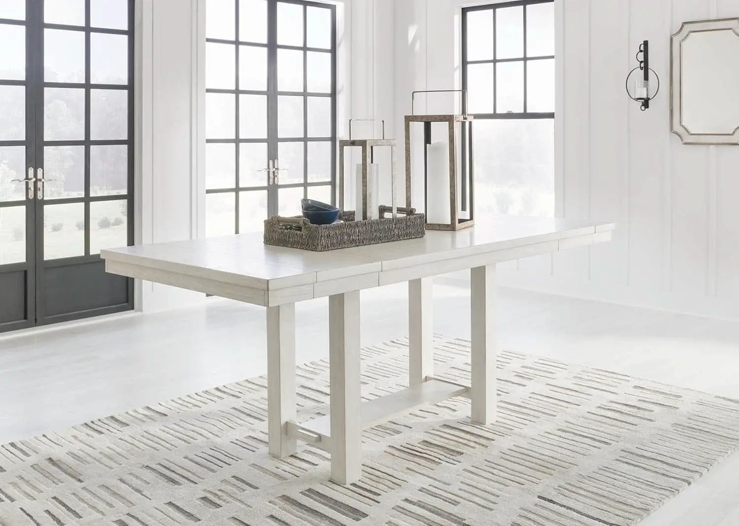 Robbinsdale Counter Height Dining Extension Table 42W 86D White from PriceLows™