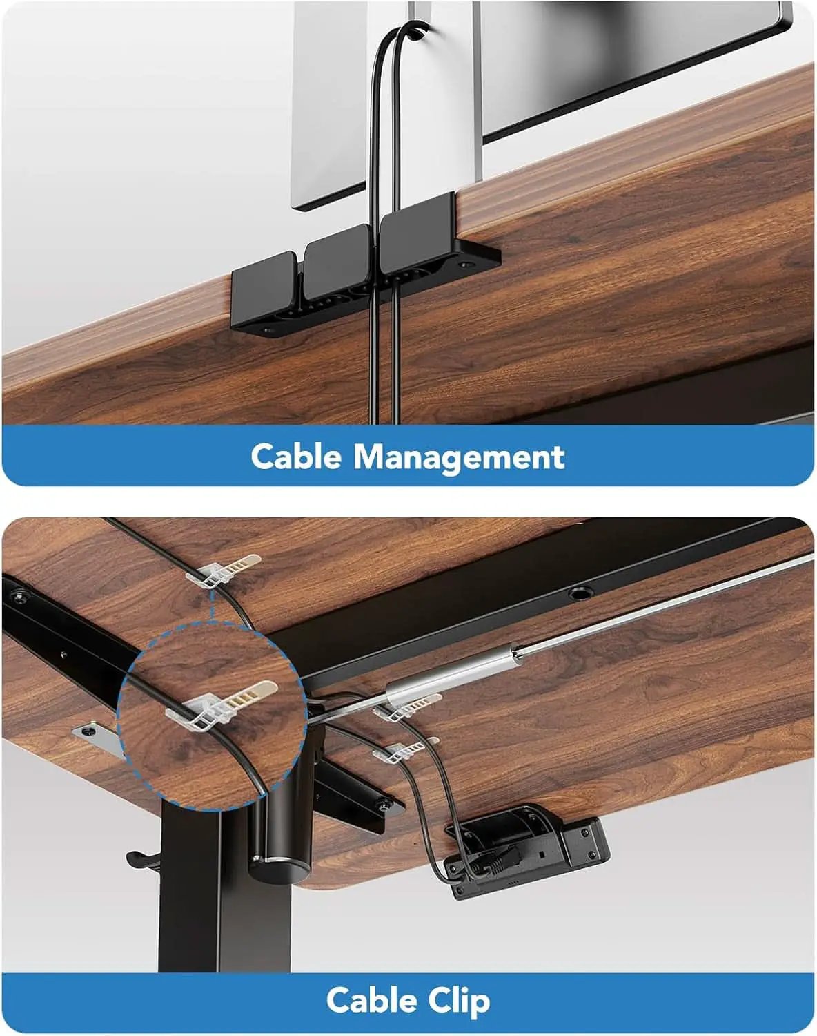 48 Inch Electric Standing Desk With Adjustable Height And Memory Settings from PriceLows™