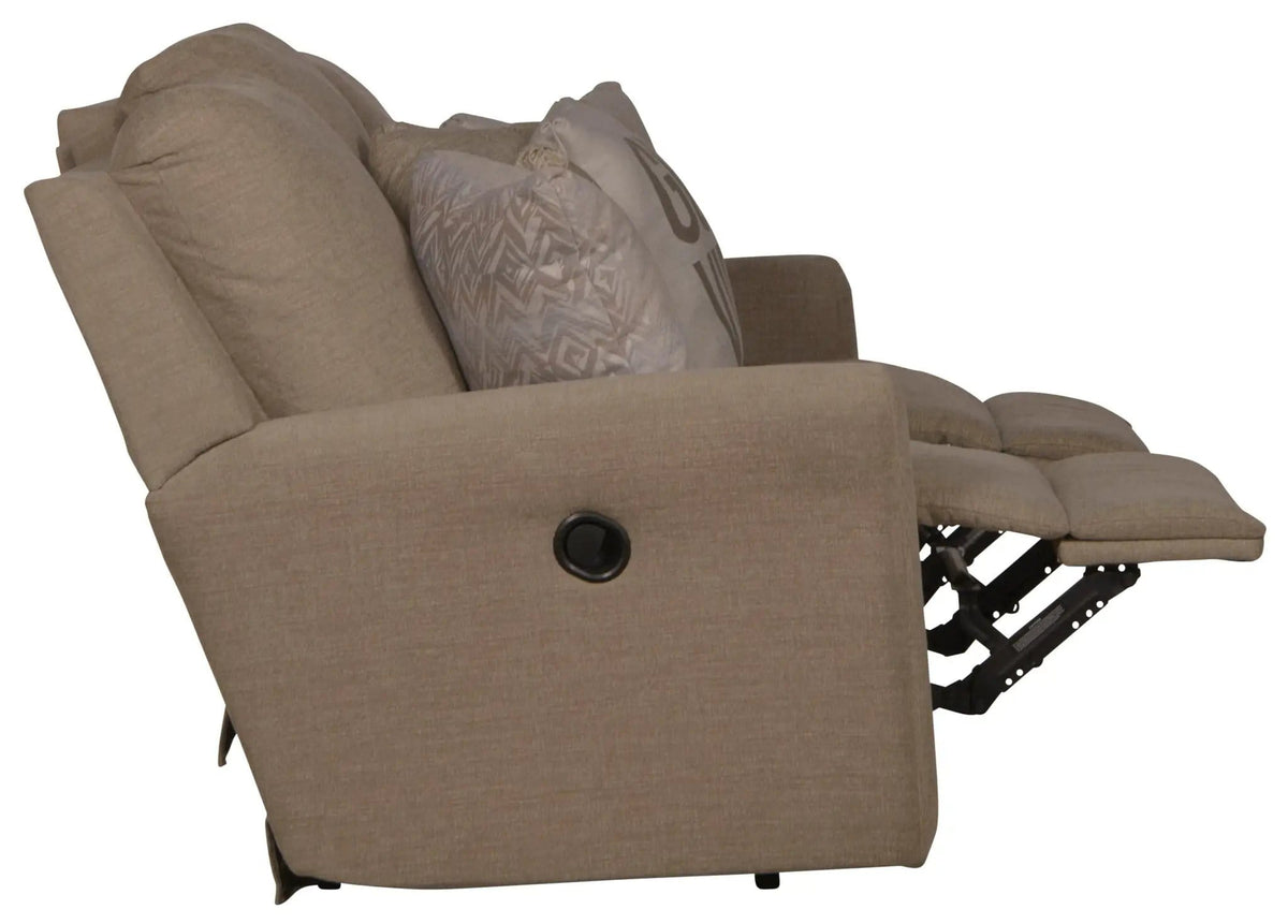 Calvin Reclining Sofa | 4 Pieces | Chenille & Fabric | Living Room