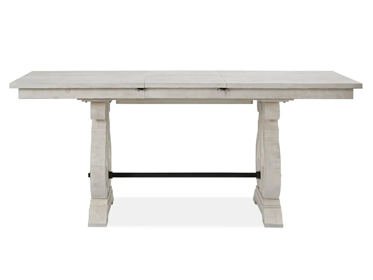 Bronwyn Rectangular Counter Dining Table | Counter Table | Brass | Alabaster
