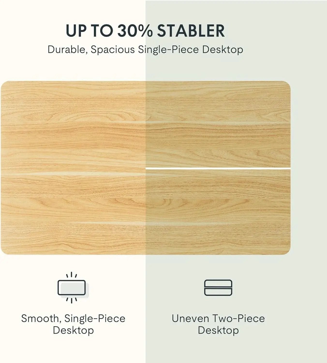 48 X 24 Standing Desk Height Adjustable White Frame Maple from PriceLows™