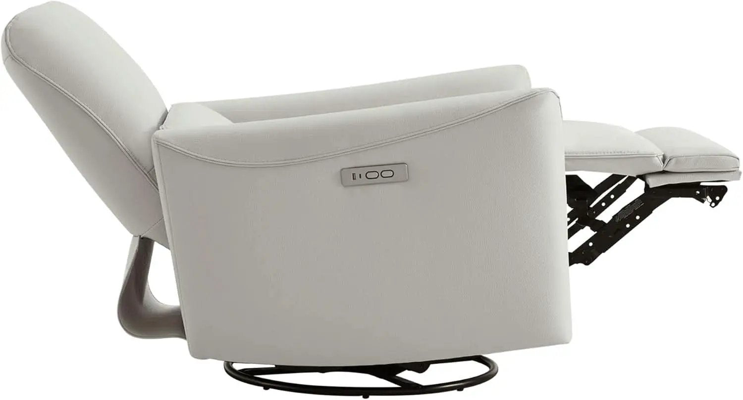 Cream Power Recliner Chair With USB Charging Lumbar Support from PriceLows™