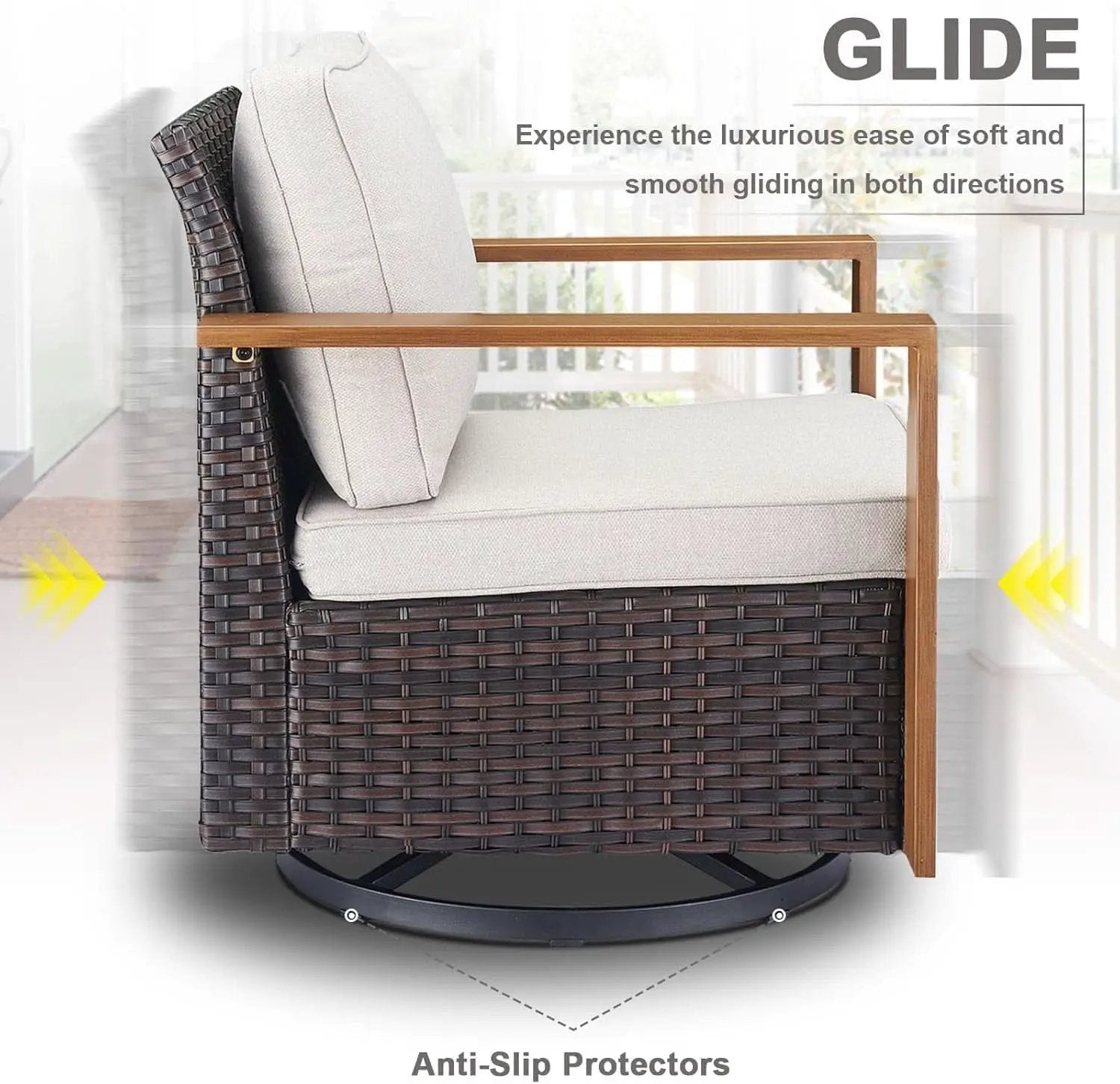 4 Piece Patio Set With 41 Inch Propane Fire Pit Table And Swivel Glider Chairs from PriceLows™