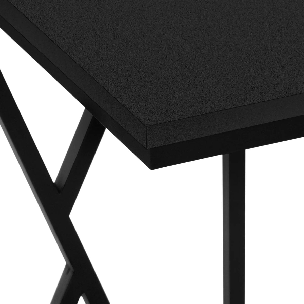 C-Shaped Accent Table | Slide-Under Base | Rectangular Tabletop | Sturdy And Lightweight