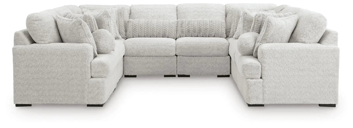 Cuddle Plush Sectional | Double Chaise | Ultra Soft Upholstery | 125 Inch Length