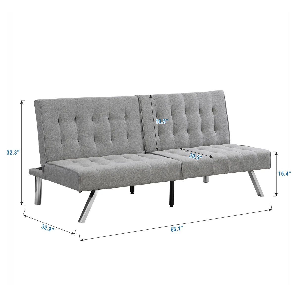 Futon Sofa Bed | Multi Functional | Space Saving Design | Standard Fit