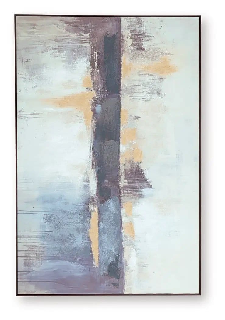 Gatesford Wall Art | 71.88 x 1.5 x 48 in | Home Furniture | Blue / White / Tan