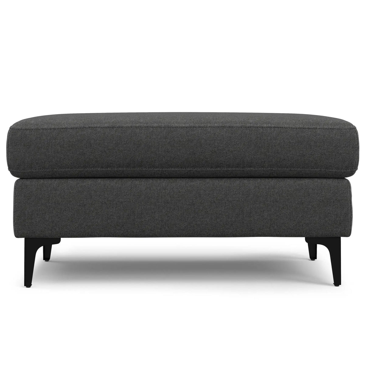 Ava Mid Century Ottoman | Performance Fabric | 100% Recycled Material | 36 Inch Width