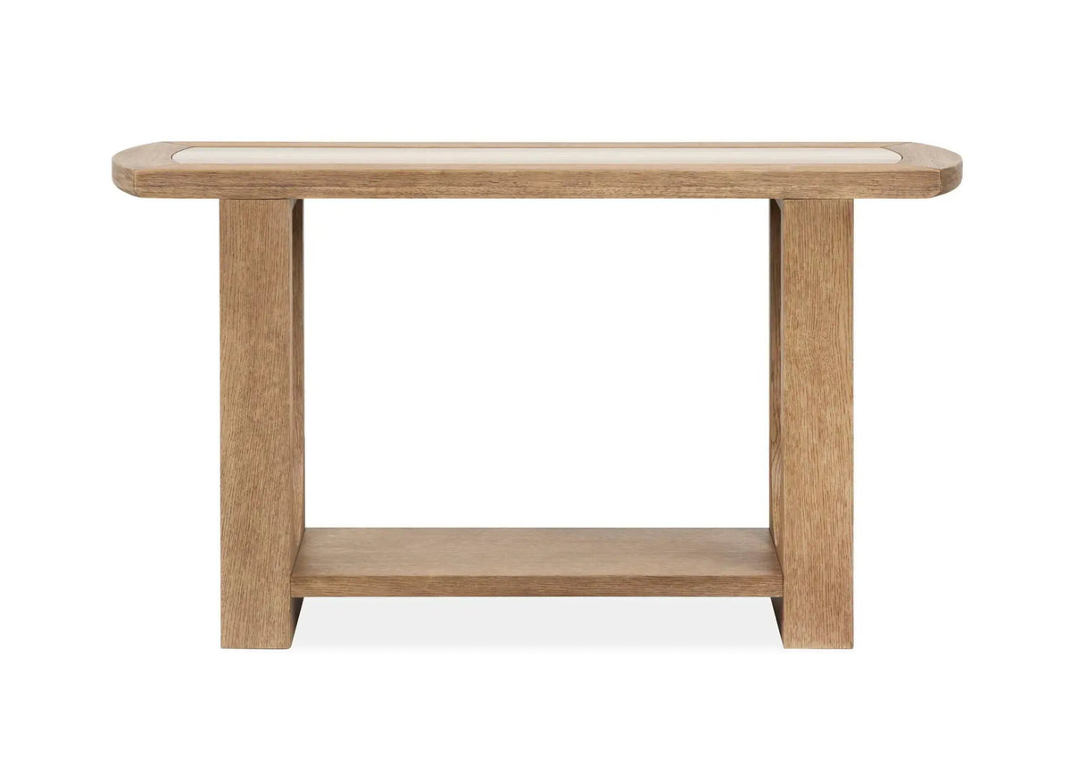 Bradford Rectangular End Table | Granite Top | 26 Inch Width | Versatile Design