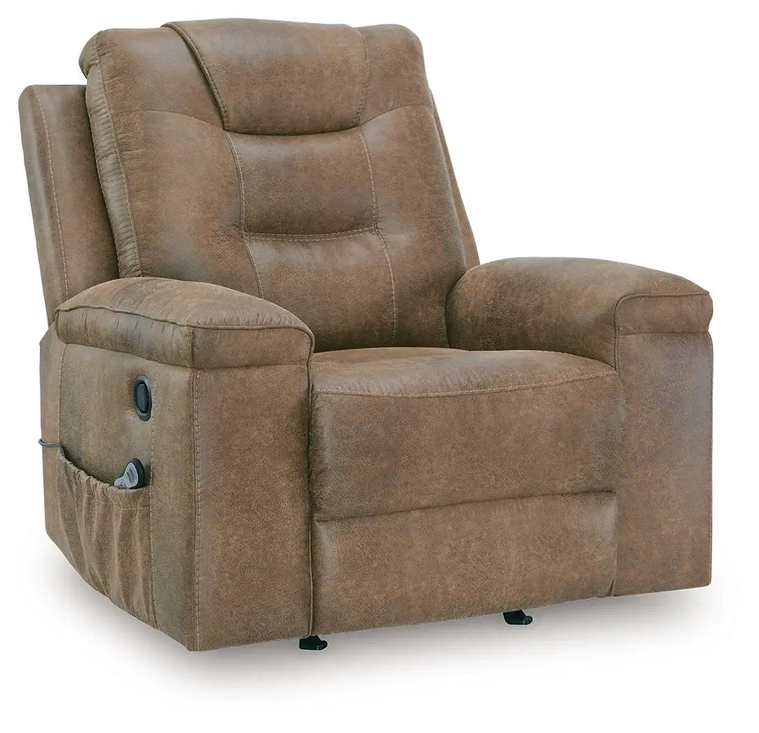 Stockworth Rocker Recliner | Warm Faux Leather | Inviting Comfort | 42 Inch Length