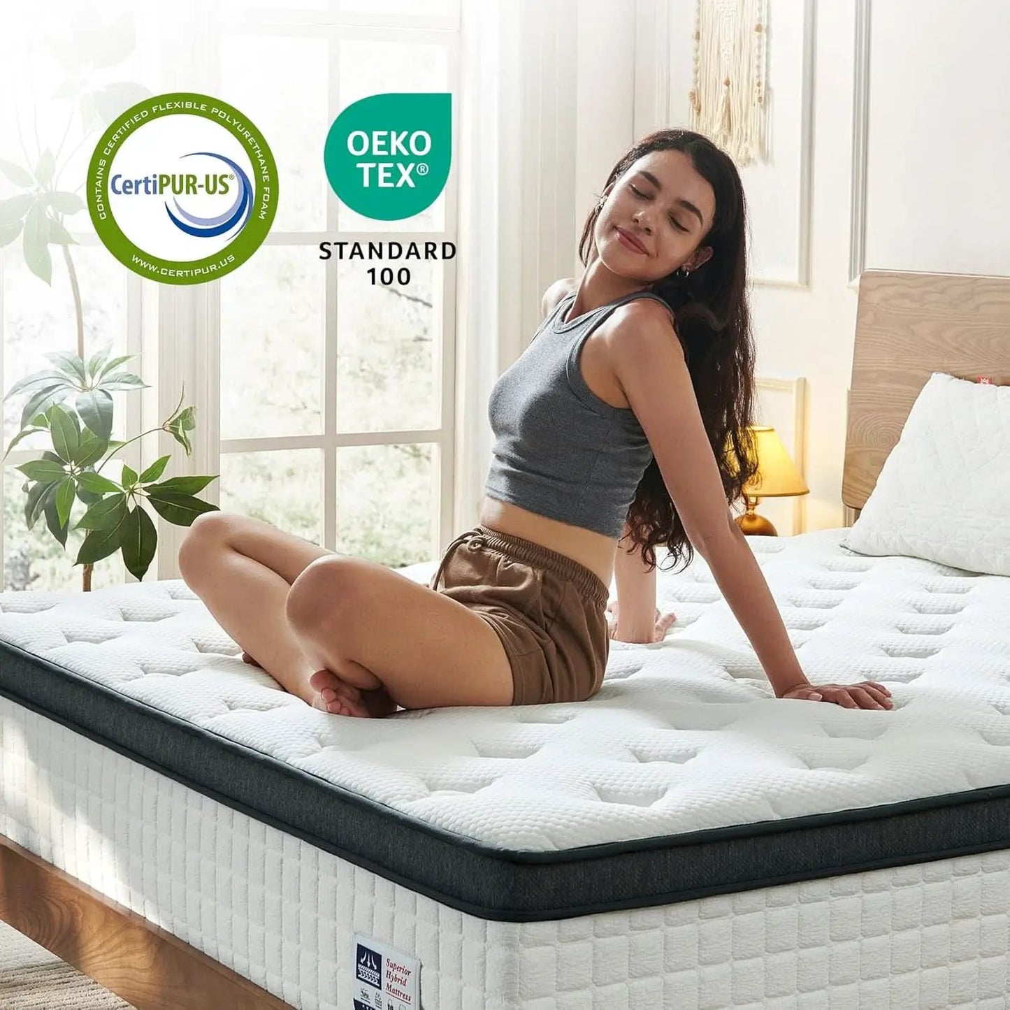 Queen Size Hybrid Mattress Gel Memory Foam Pro Edition from PriceLows™