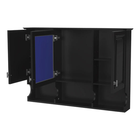 Over-Toilet Mirror Cabinet | Open Shelves | Adjustable Interior | 41 Inch Width