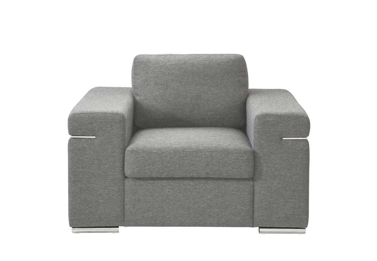 Gianna Fabric Arm Chair | 2 Pieces | Fabric & Metal | Living Room