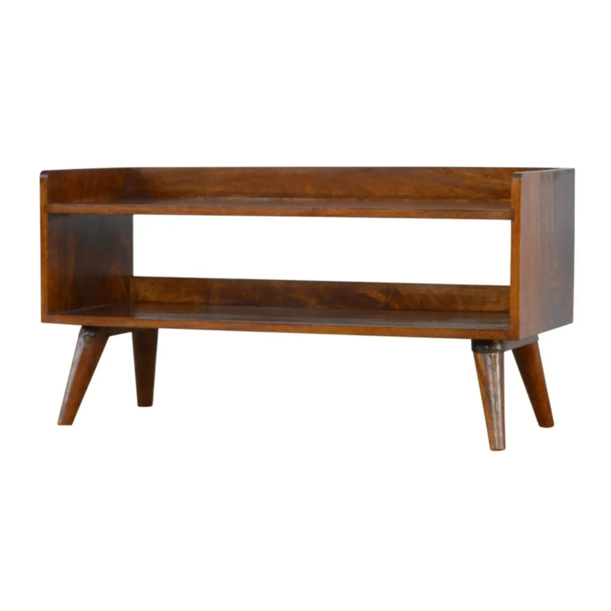 Nordic Storage Bench | 35.43 x 13.39 x 17.72 in | Mango Wood | Home
