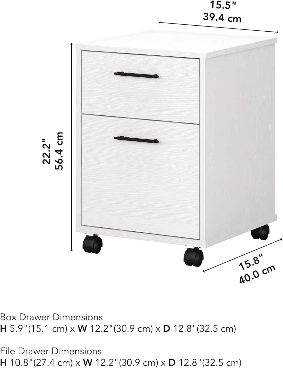Bush Furniture Key West 2 Drawer Mobile File Cabinet For Home Office from PriceLows™