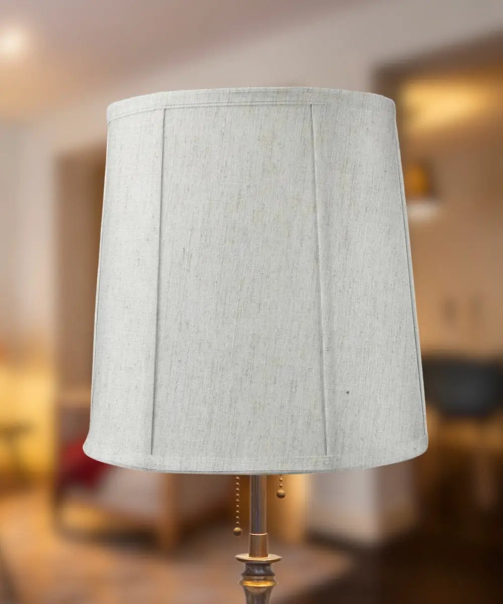 Tall Drum Lamp Shade | 14X16X17 Inch | Textured Oatmeal Fabric