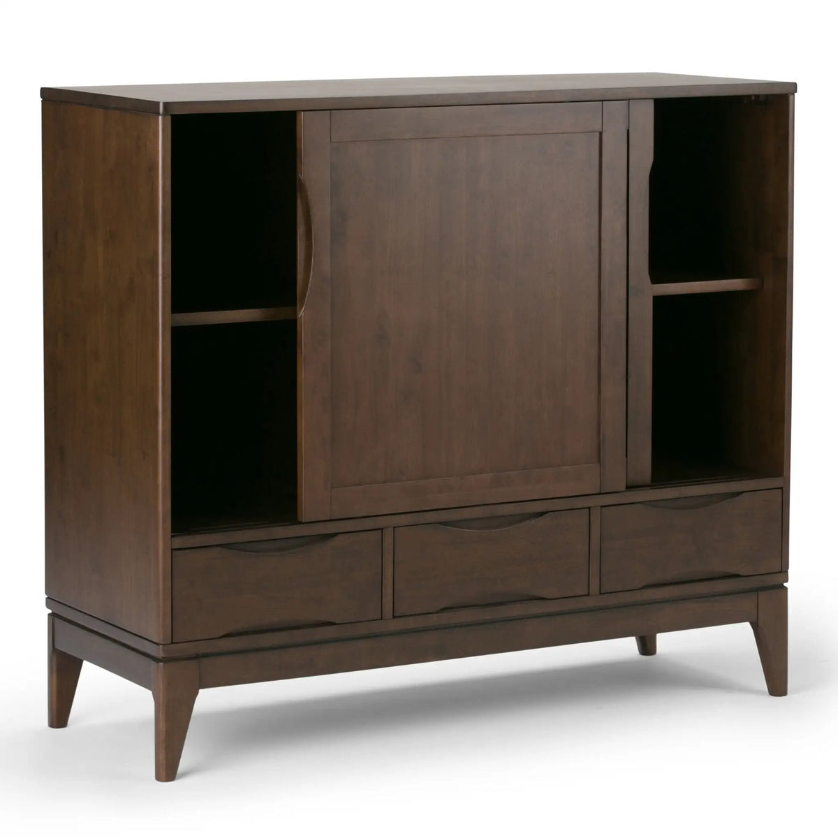 Harper Storage Cabinet | Medium Handcrafted Rubberwood | NC Lacquer Finish | Multipurpose Storage
