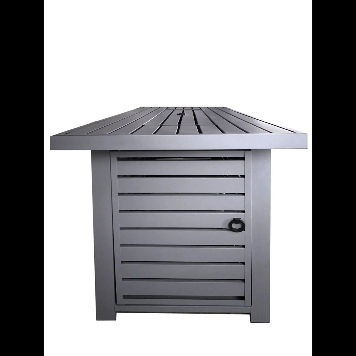 Outdoor Fire Pit Table | Propane Or Gas | Heat Resistant Glass Lid