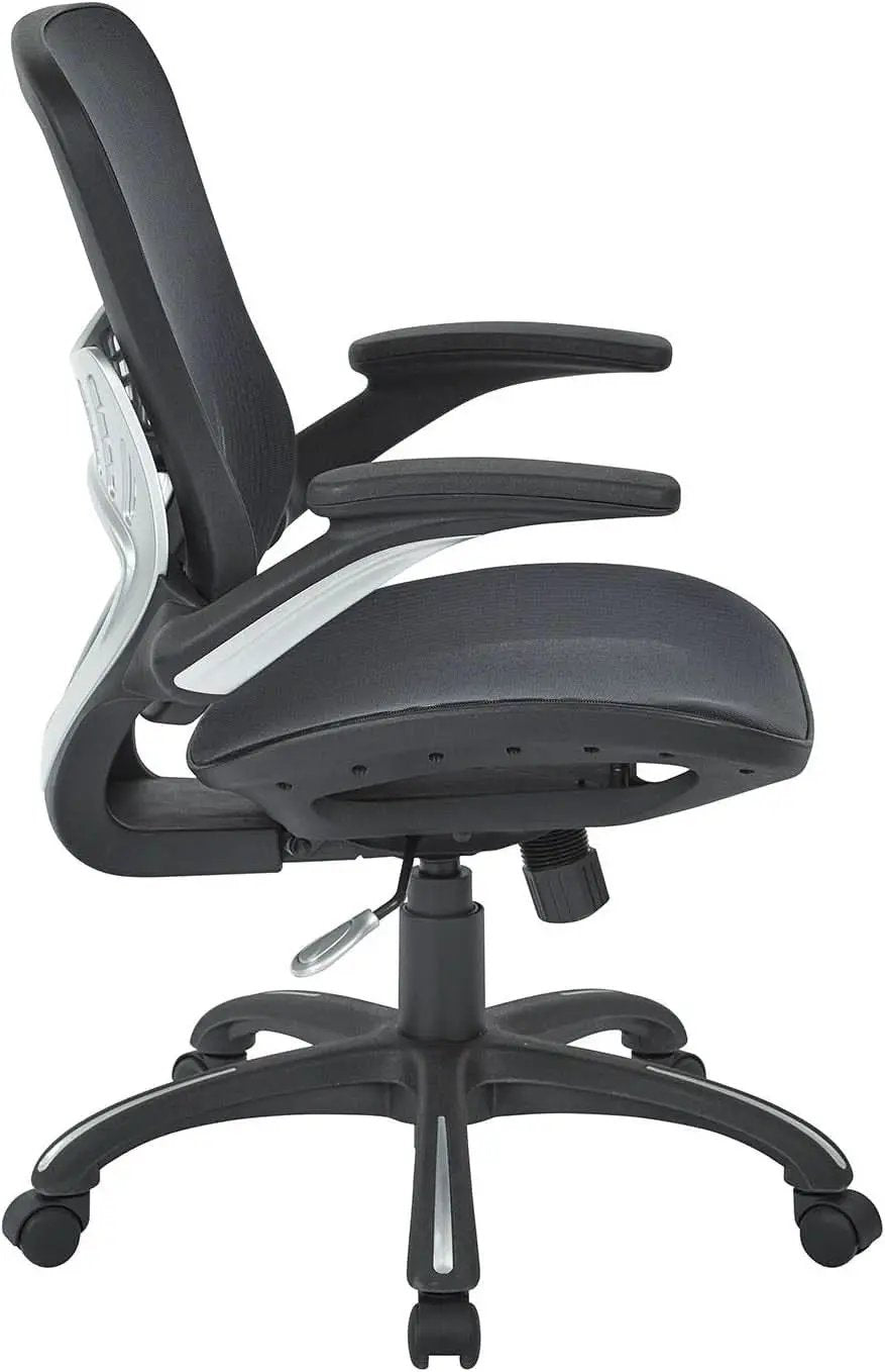 Office Star Ventilated Desk Chair With Breathable Mesh Seat Back Black Base from PriceLows™