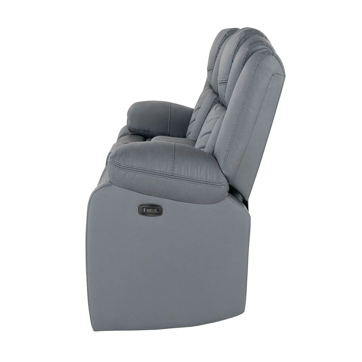 Raize Power Living Room Set With Storage Console And Cup Holders Reclining Sofa | Reclining Sofa & Loveseat | Fabric | Living Room