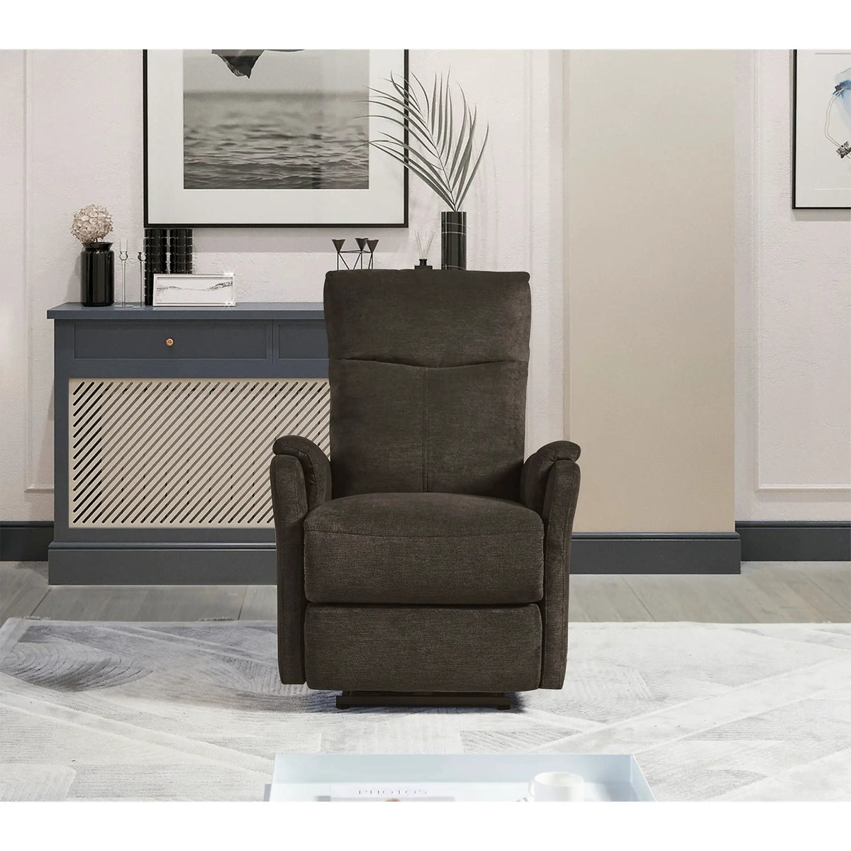 Power Recliner Chair | USB Charge Port | Modern Design | Compact Lightweight Single Chair