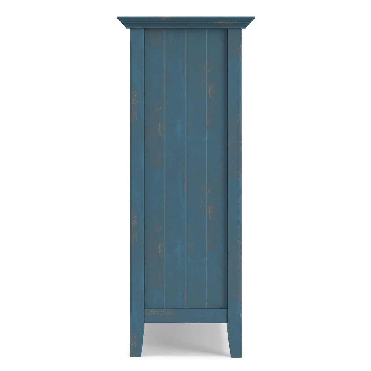 Acadian Storage Cabinet | Medium Handcrafted Solid Wood | Two Glass Doors | Two Adjustable Shelves