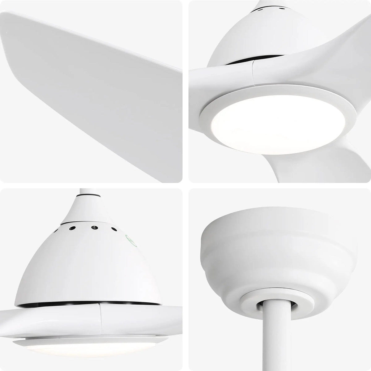 Bredoom Ceiling Fan | 52 Inch Span | Reversible DC Motor | LED Light And 6-Speed Remote