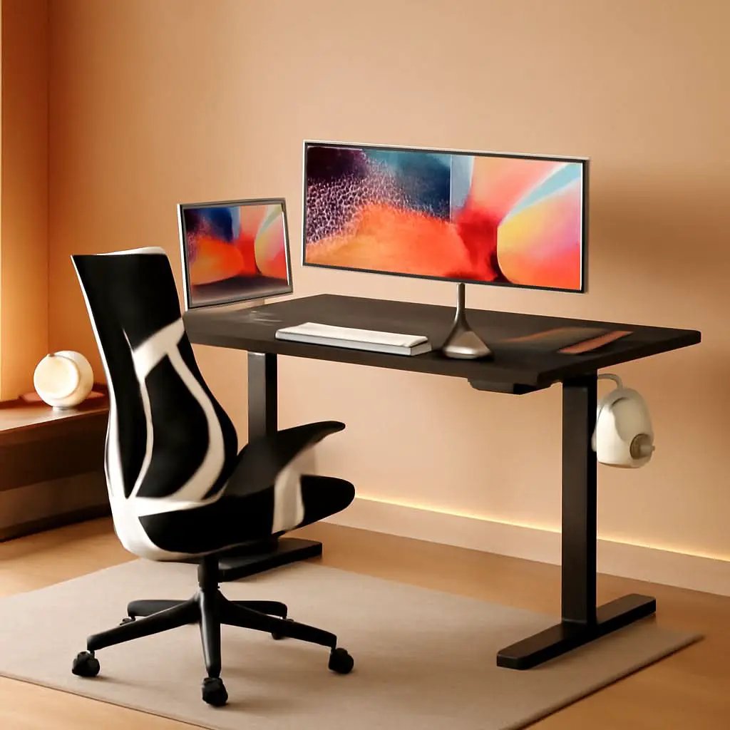47.2 Inches Electric Standing Desk Height Adjustable from PriceLows™