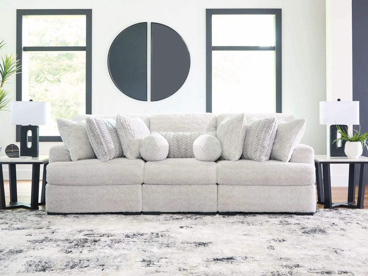 Cuddle Plush Sectional | Double Chaise | Ultra Soft Upholstery | 125 Inch Length