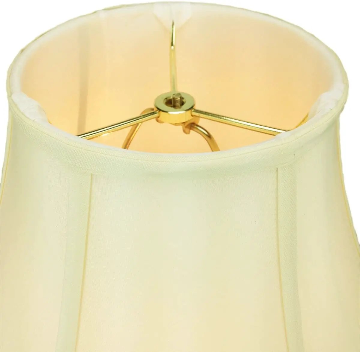 Bell Lamp Shade | 17X12 | Shantung Fabric | Eggshell Finish
