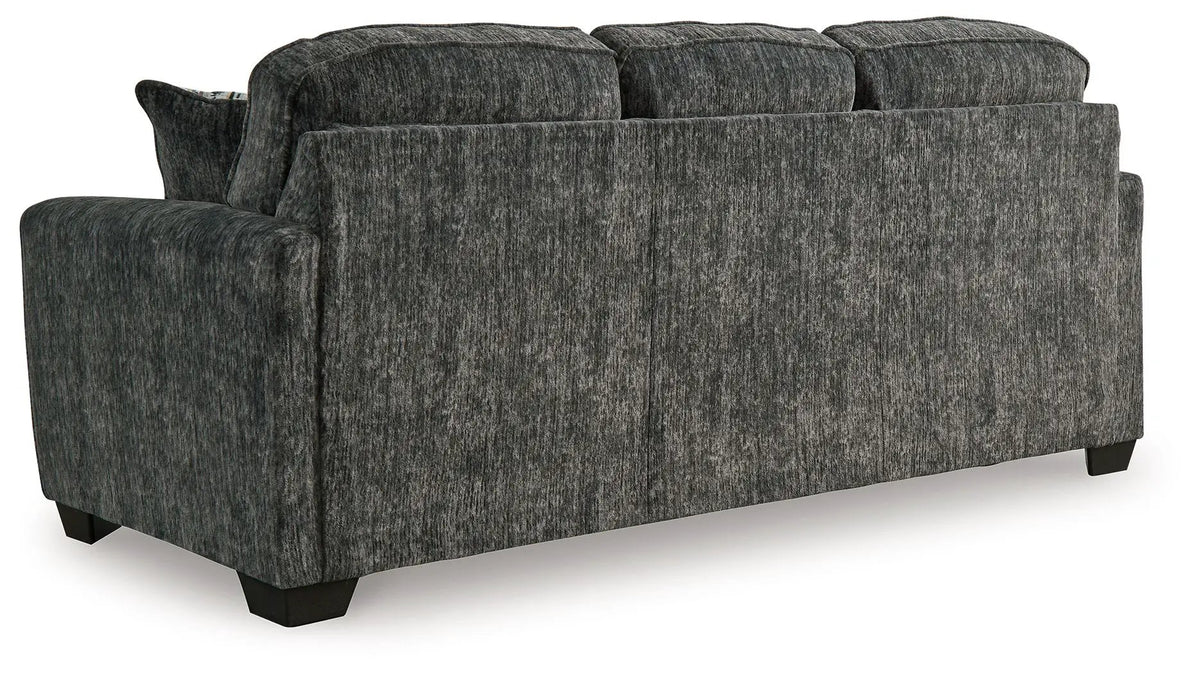 Lonoke Living Room Set | Sofa And Loveseat | Plush Upholstery | Dark Tri-Block Legs